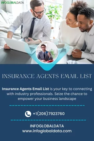 B2B Insurance Agents Email List by infoglobaldata
