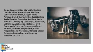 Guided Ammunition Market PDF