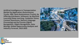 Artificial Intelligence in Transportation Market PDF