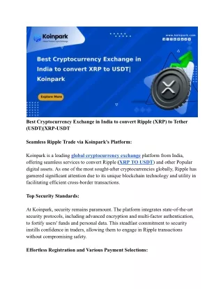 Best Cryptocurrency Exchange in India to convert Ripple (XRP) to Tether (USDT)_XRP-USDT