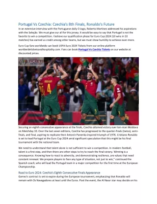 Portugal Vs Czechia