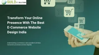 Reliable E-commerce Website Design India