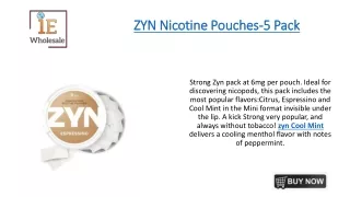 ZYN Nicotine Pouches-5 Pack
