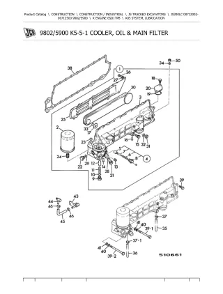 JCB JS300LC TRACKED EXCAVATOR Parts Catalogue Manual (Serial Number 00712002-00712500)