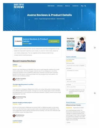 Asana Reviews & Product Details