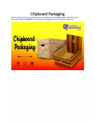 Chipboard Packaging