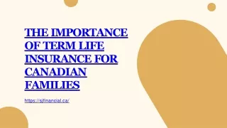 The Importance of Term Life Insurance for Canadian Families