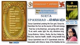 Surya Upanishad in English rhyme