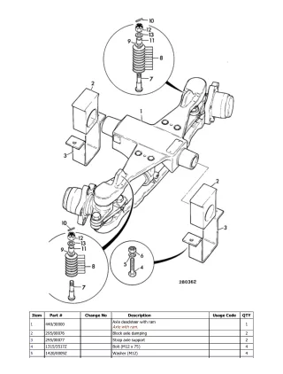 JCB TLT 35D Teletruk Parts Catalogue Manual (Serial Number 01539000-01540934)