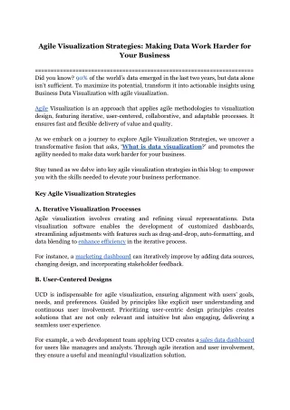 Agile Visualization Strategies_ Making Data Work Harder for Your Business