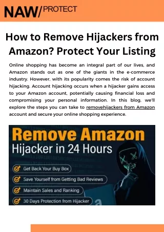 How to Remove Hijackers from Amazon Protect Your Listing