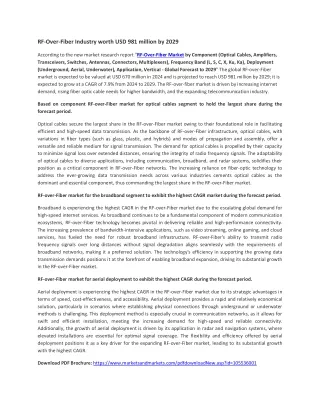 RF-Over-Fiber Market