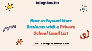 How to Expand Your Business with a Private School Email List