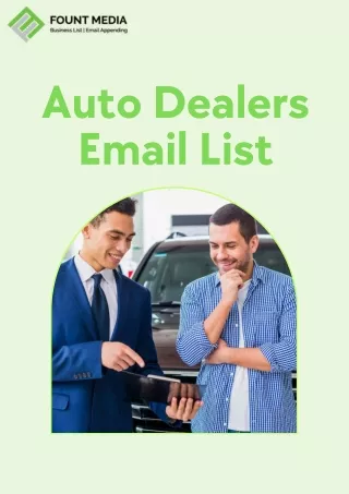 Auto Dealers Email List - PDF