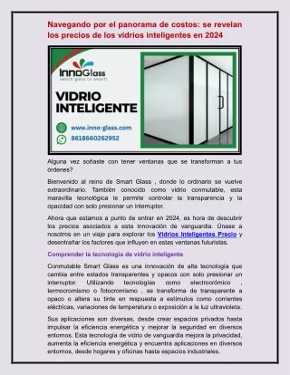 Vidrio Inteligente