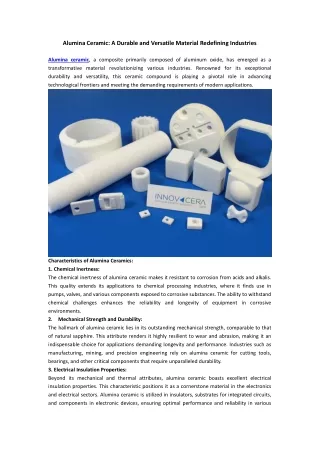 Alumina Ceramic: A Durable and Versatile Material Redefining Industries