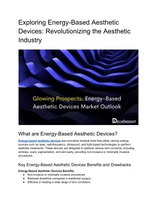 Glowing Prospects_ Energy-Based Aesthetic Devices Market Outlook