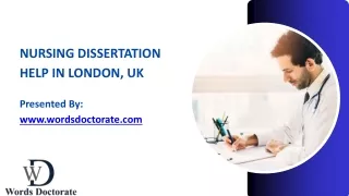 Nursing Dissertation Help in London, UK