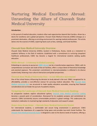 Nurturing Medical Excellence Abroad Unraveling the Allure of Chuvash State Medical University.pdf