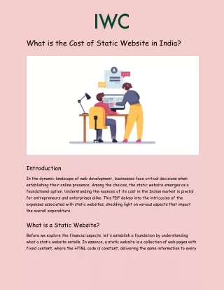 What is the Cost of Static Website in India