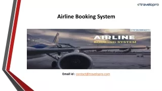 Airline Booking System