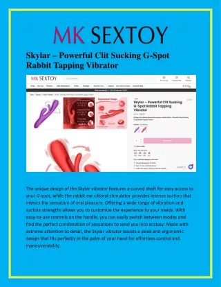 Clit Sucking G-Spot Rabbit Tapping Vibrator - Mksextoy.com