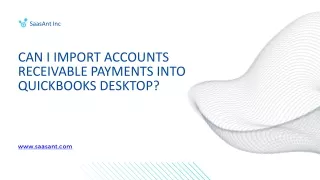 Can I Import Accounts Receivable Payments into QuickBooks Desktop