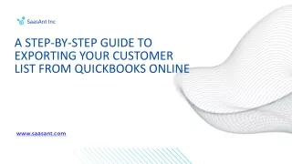 A Step-by-Step Guide to Exporting Your Customer List from QuickBooks Online