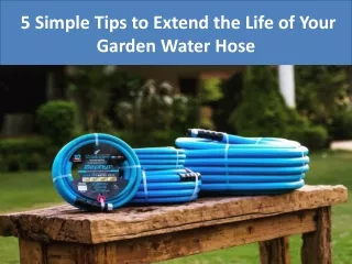 5 Simple Tips to Extend the Life of Your Garden Water Hose