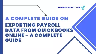 Exporting Payroll Data from QuickBooks Online - A Complete Guide