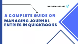 Managing Journal Entries in QuickBooks