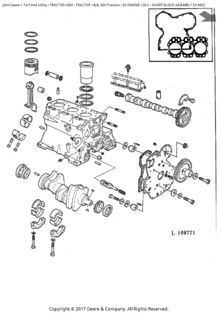 John Deere 820, 920 Tractors Parts Catalogue Manual (PC4163)