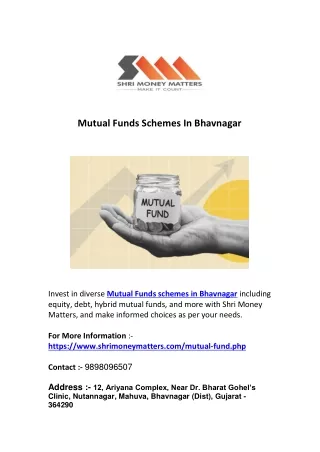 Mutual Funds Schemes In Bhavnagar