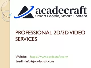 2d animation services