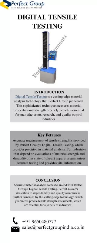 Digital Tensile Testing