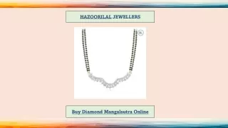 Buy Diamond Mangalsutra