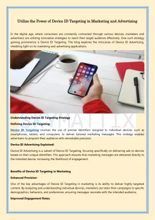Utilize the Power of Device ID Targeting in Marketing and Advertising