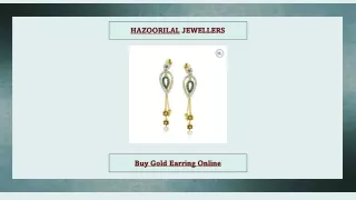 Buy Gold Earring Online