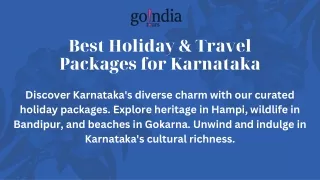Best Holiday & Travel Packages for Karnataka