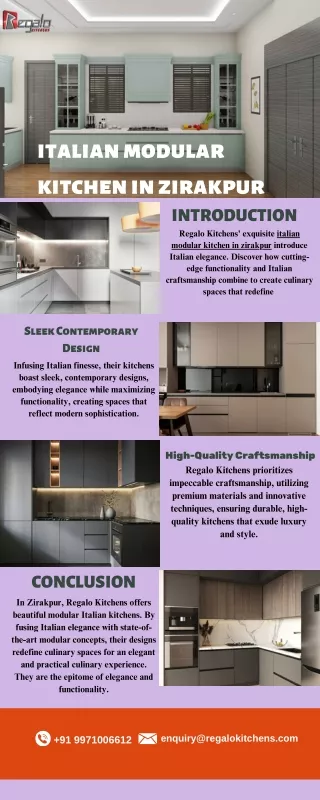 Italian Modular Kitchen in Zirakpur