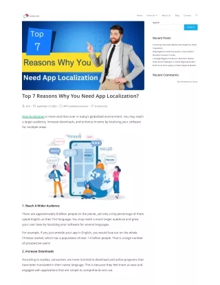 Top 7 Reasons Why You Need App Localization