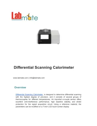 Differential Scanning Calorimeter