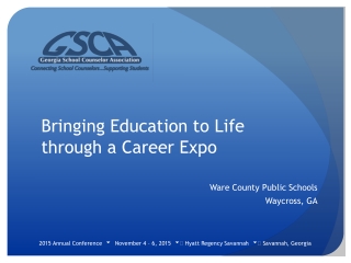 Bringing Education to Life through a Career Expo