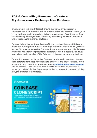 TOP 8 Compelling Reasons to Create a Cryptocurrency Exchange Like Coinbase (2)