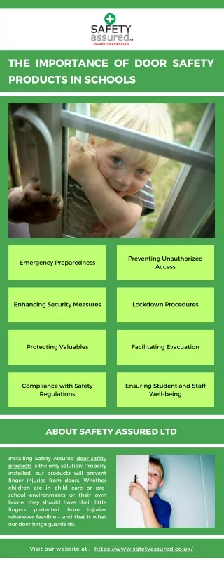 The Importance of Door Safety Products in Schools