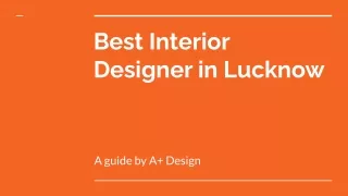 Best Interior Designer in Lucknow