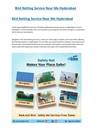 Bird Netting Service Near Me Hyderabad
