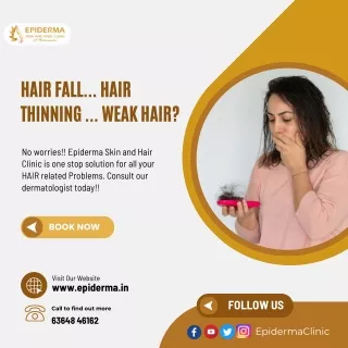 Suffering with Hairloss Problems | Epiderma Skin and Hair Clinic Jayanagar