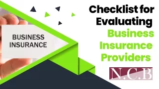 Checklist for Evaluating Business Insurance Providers