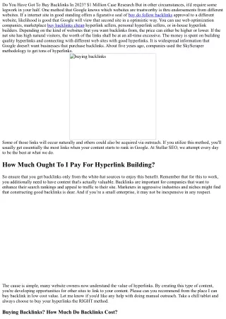 How to Get Hired in the buy do follow backlinks Industry